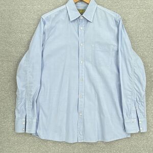 Sonoma Shirt Mens Medium Blue Button Up Long Sleeve Cotton Casual Classic Collar